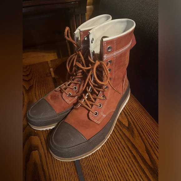 Brown Leather Converse Boots Chuck Taylor size 10 - Picture 13 of 13